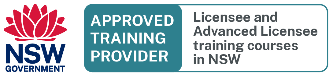 NSW Approved Training Provider For RSA Licensee and Advanced Licensee training courses logo